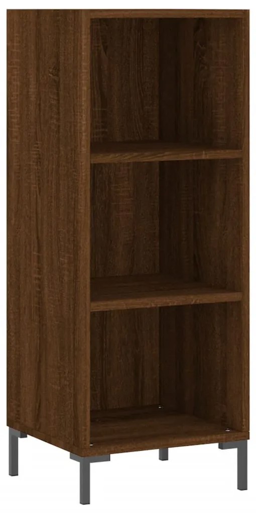 vidaXL Ντουλάπι Καφέ Δρυς 34,5 x 34 x 180 εκ. από Επεξεργασμένο Ξύλο