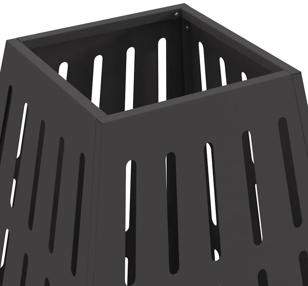 vidaXL Φωτιά Μαύρο 50 x 50 x 70 cm Κρύα έλαση από χάλυβα