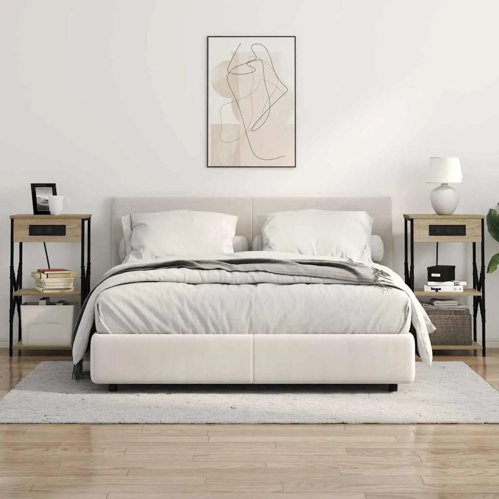 vidaXL Κομοδίνο Δρύς Sonoma 41 x 31 x 76 εκ. Επεξεργασμένο ξύλο