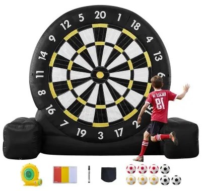 VEVOR Inflatable Soccer Dart Board over 8 ft High with 9 Kick Balls &amp; Air Pump