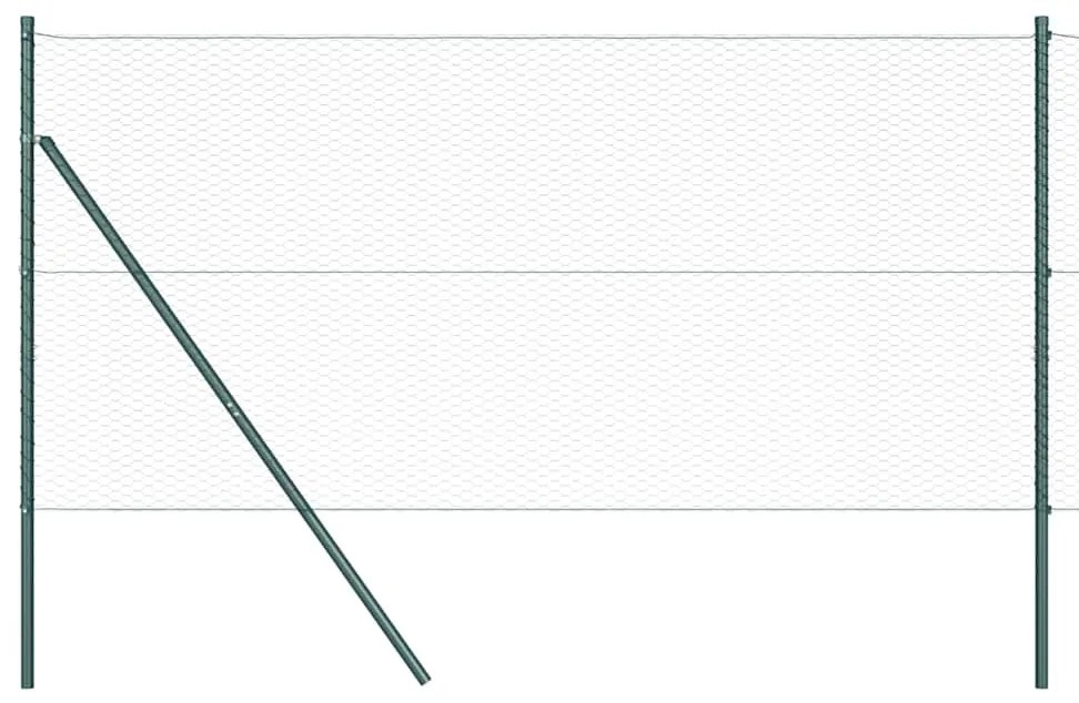 vidaXL Στύλος Περιφράξεων Πράσινο 100 x 1 μ (25 χλστ πλέγμα)
