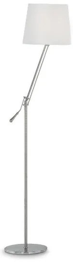 Φωτιστικό Δαπέδου Regol λευκό νίκελ Ideal Lux-14609-Λευκό 014609