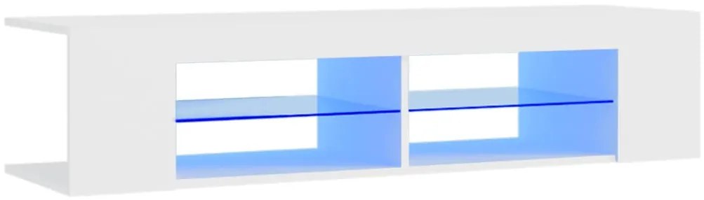 vidaXL Έπιπλο Τηλεόρασης με LED Λευκό 135x39x30 εκ.