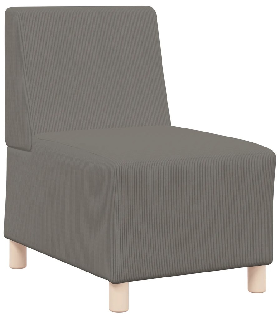 vidaXL Καθίσμα Σαλονιού Ανοιχτό γκρι 55 x 74 x 82 εκ. Βελούδο