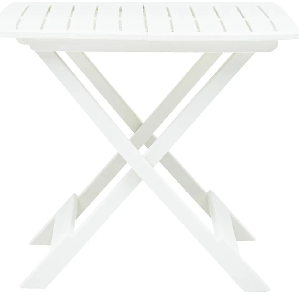 vidaXL Τραπέζι Κήπου Πτυσσόμενο Λευκό 79 x 72 x 70 εκ. Πλαστικό