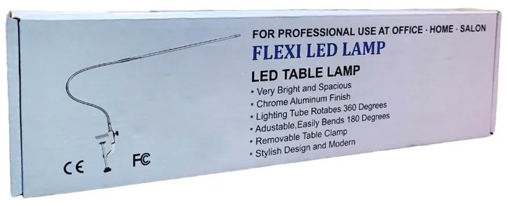 Εύκαμπτη Led Λάμπα Γραφείου με Σφιγκτήρα Στερέωσης 8-10W - Flexi LED Table Lamp