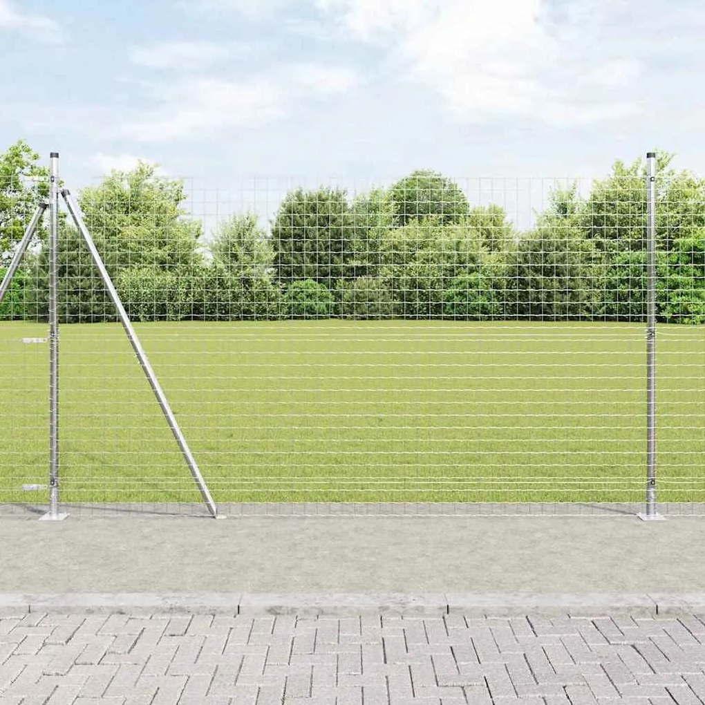 vidaXL Euro Fence με 7 Γωνιακούς Πόλους 1.4x10 μ Γαλβανισμένος Χάλυβας
