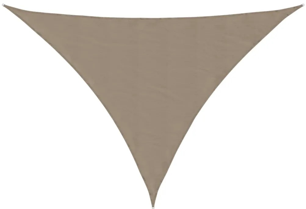 vidaXL Πανί Σκίασης Τρίγωνο Taupe 4 x 5 x 6,4 μ. από Ύφασμα Oxford