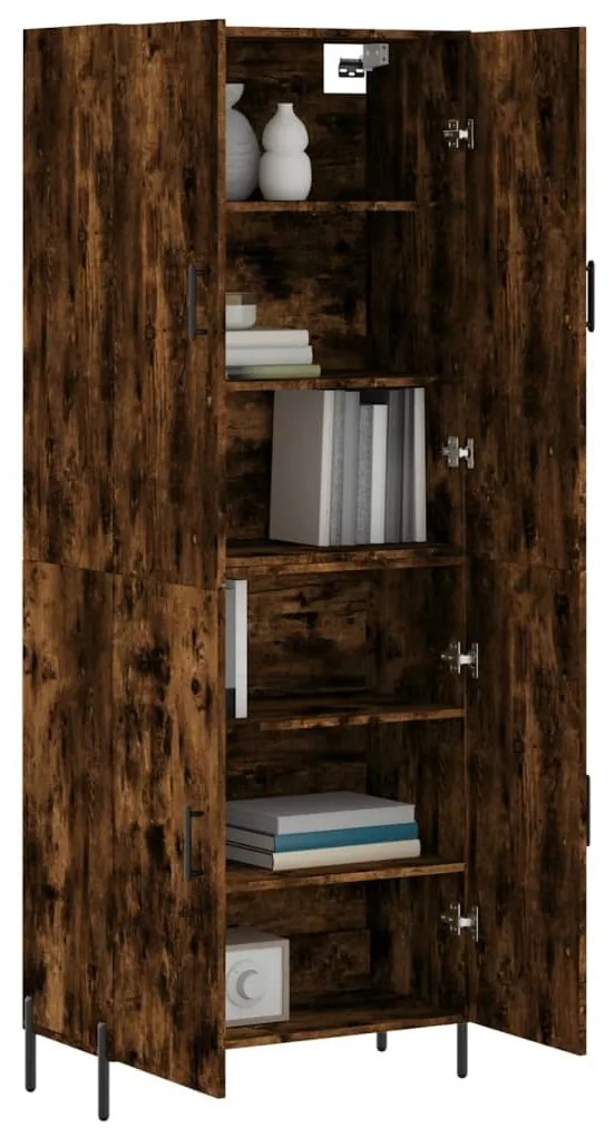 vidaXL Ντουλάπι Καπνιστή Δρυς 69,5x34x180 εκ. από Επεξεργασμένο Ξύλο