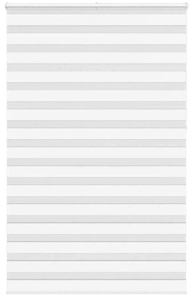 vidaXL Ζέβρα τυφλή Λευκό Πλάτος υφάσματος 140,9 εκ. Πολυεστέρας