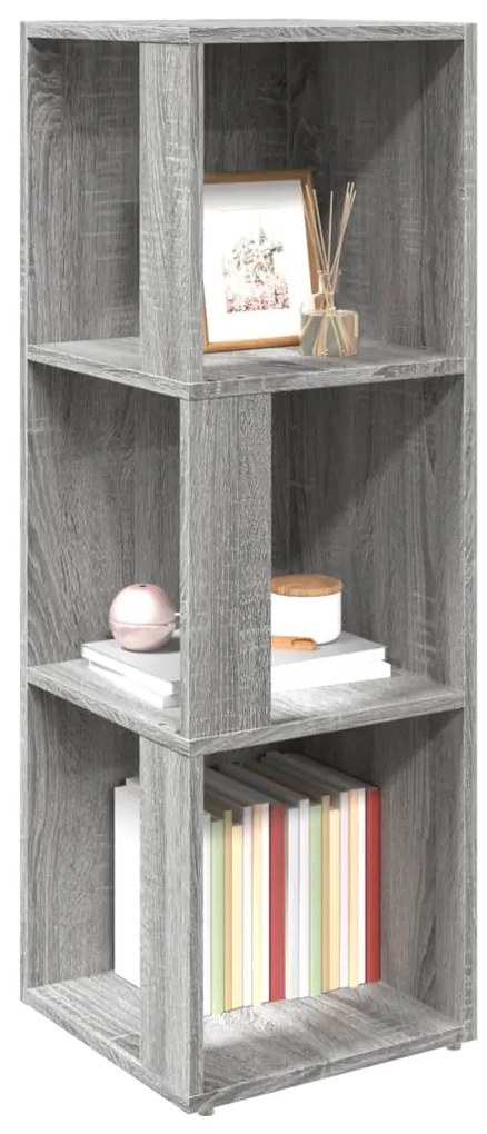 vidaXL Γωνιακό Έπιπλο Γκρι Sonoma 33x33x100 εκ. από Επεξεργ. Ξύλο
