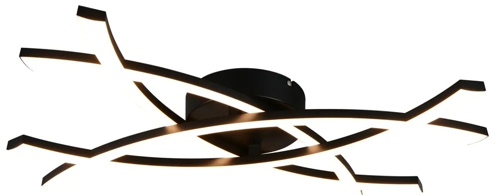Φωτιστικό Επίτοιχο Reality Lighting -RL POLLOCK R23691132 Μαύρο Ματ (Black Mat) 3000K