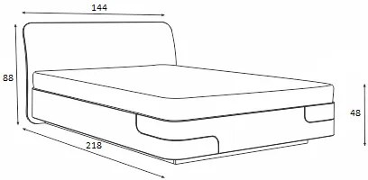 Κρεβάτι ξύλινο NORDIC 140x200 DIOMMI 45-758