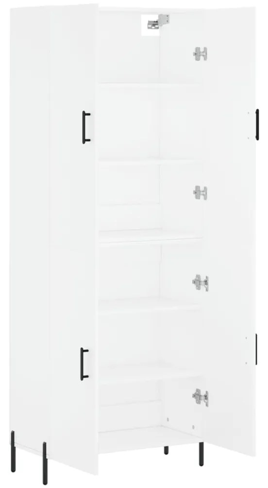 vidaXL Ντουλάπι Λευκό 69,5x34x180 εκ. από Επεξεργασμένο Ξύλο