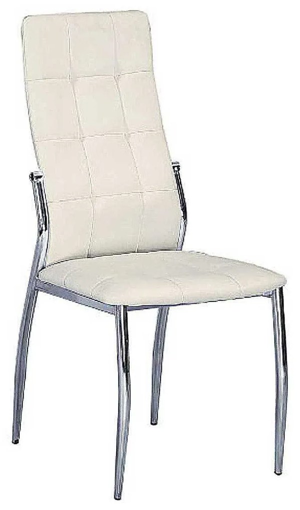 Καρέκλα Erina Cream  11-1538 44X55X100cm Μέταλλο,Τεχνόδερμα