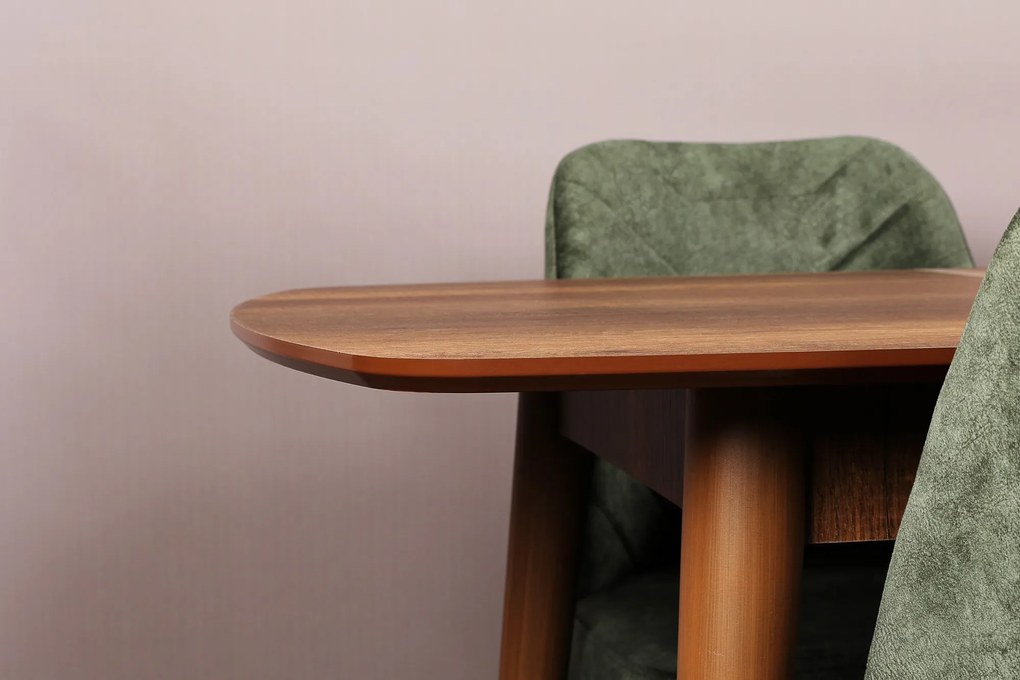 Extendable Dining Table Retro 1191 Walnut