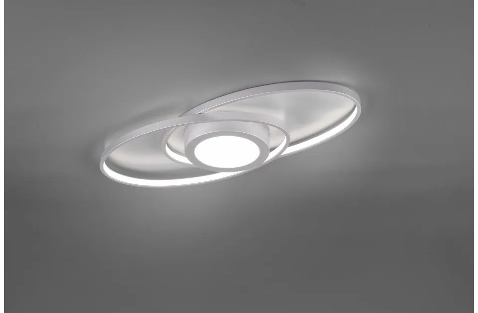 Πλαφονιέρα Φωτιστικό Οροφής LED 28W Switch Dimmer Galaxy Trio Lighting-R62991187-Ασημί R62991187