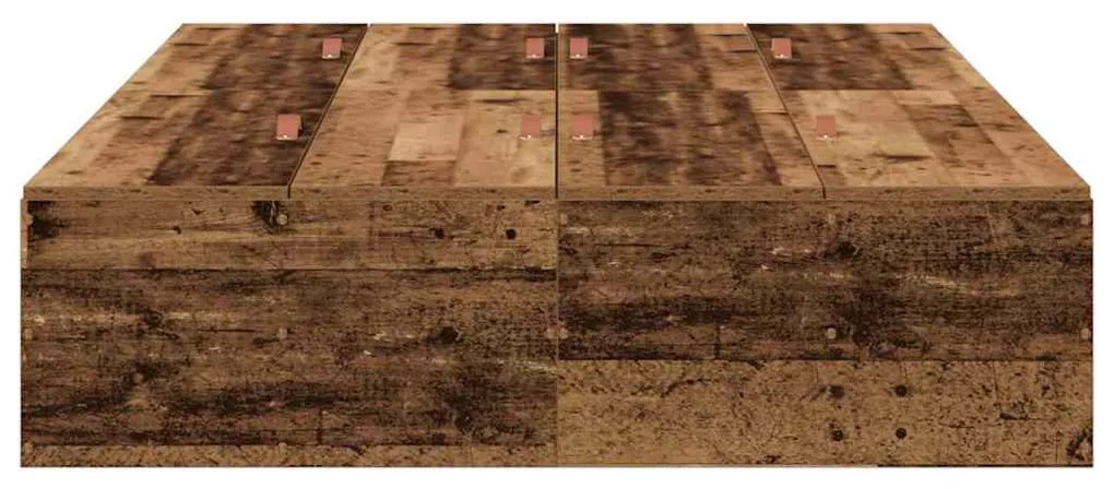 vidaXL Σκελετός Κρεβατιού Παλαιό ξύλο 200 x 120 x 31.5 εκ.