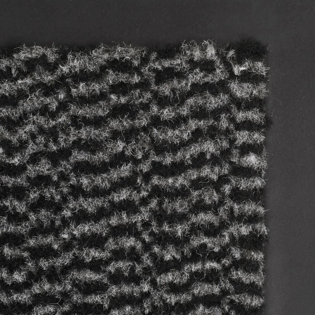 Πατάκι Απορροφητικό Σκόνης Ορθογώνιο Ανθρακί 90x150 εκ Θυσανωτό - Ανθρακί
