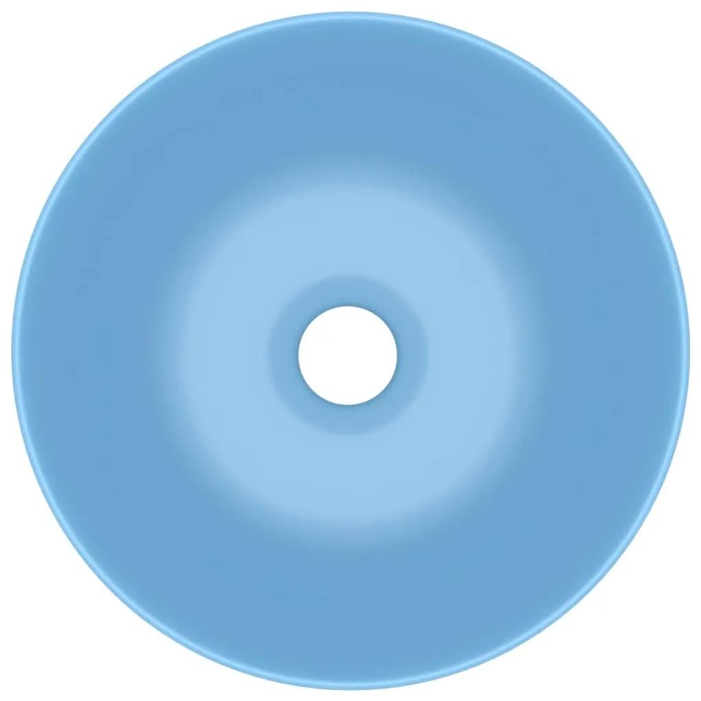 Νιπτήρας Μπάνιου Στρογγυλός Γαλάζιος Κεραμικός - Μπλε