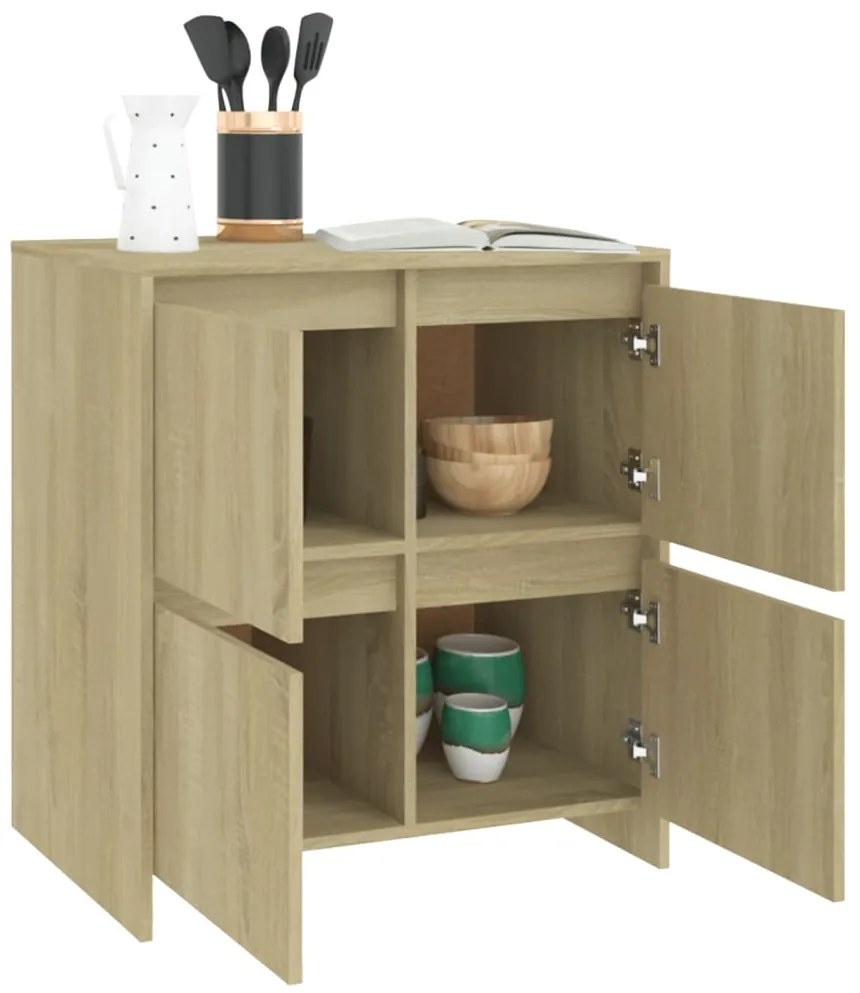 vidaXL Μπουφές Sonoma Δρυς 70x41x75 εκ. από Επεξεργασμένο Ξύλο