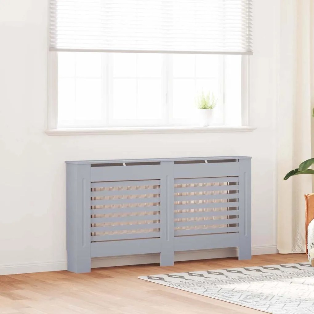 vidaXL Κάλυμμα Καλοριφέρ Ανθρακί 152 x 19 x 81,5 εκ. από MDF