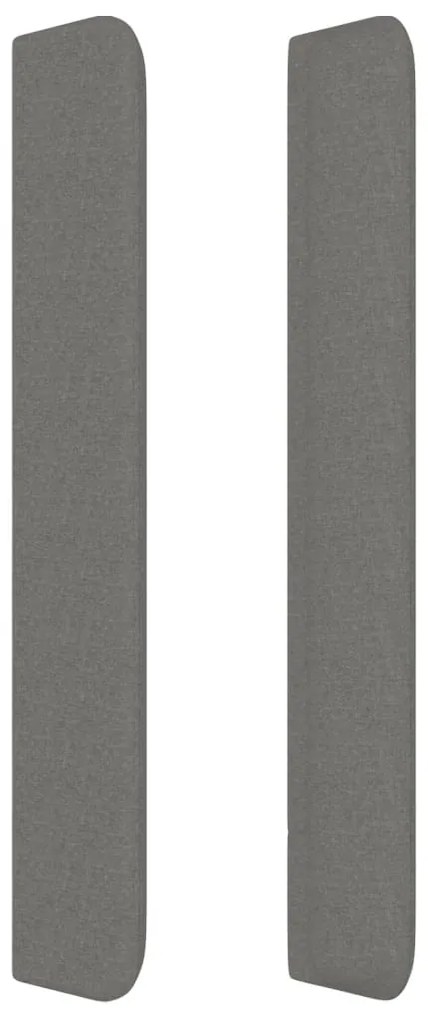 vidaXL Κεφαλάρι με Πτερύγια Σκούρο Γκρι 93x16x118/128 εκ. Υφασμάτινο