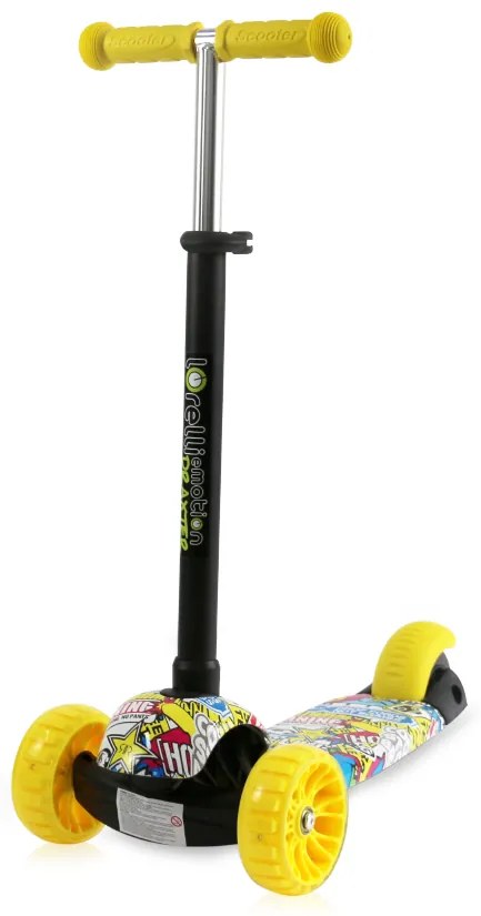 Παιδικό πατίνι Draxter Plus Scooter με κάθισμα και χειρολαβή γονέα Graffiti Smile 10390140019 Lorelli