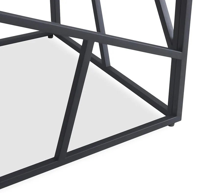 Uni 2 Τραπεζακι Σαλονιου Γκρι Μαρμαρο 55x55x55