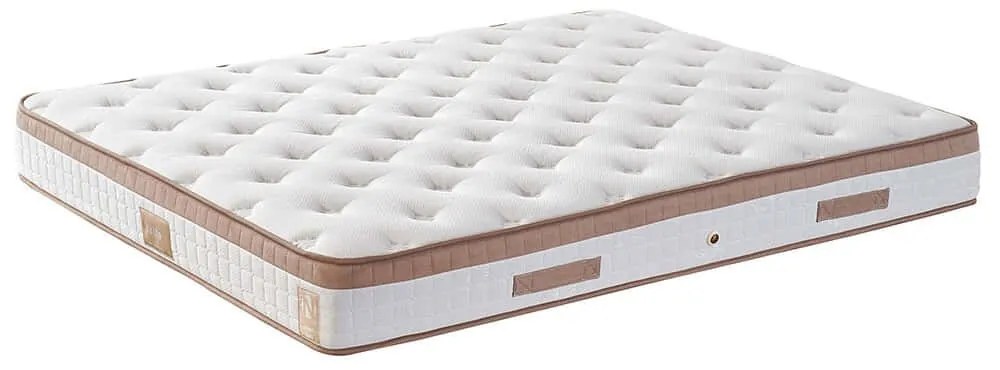 Στρώμα Latte 480NRN1228 150x200cm Multi Spring White-Brown Διπλό