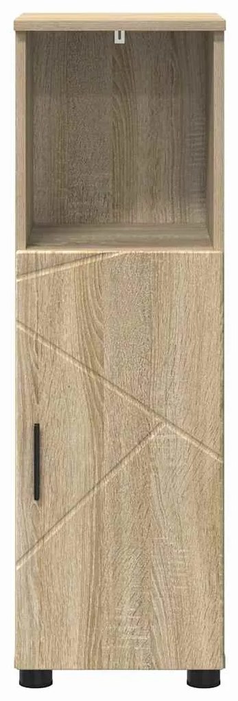 vidaXL Ντουλάπι Μπάνιου Sonoma Δρυς 30 x 35 x 95 εκ Επεξεργασμένο ξύλο