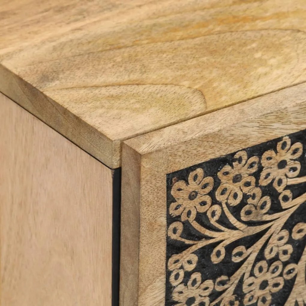 vidaXL Βοηθητικό Ντουλάπι 40 x 33 x 75 εκ. από Μασίφ Ξύλο Μάνγκο