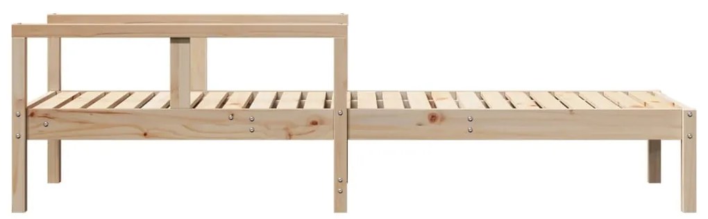 vidaXL Ξαπλώστρα 199,5 x 62 x 55 εκ. από Μασίφ Ξύλο Πεύκου