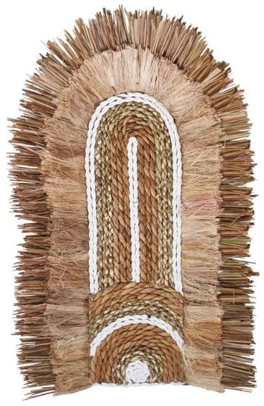 Διακοσμητικό τοίχου Earsy Inart seagrass σε φυσικό 58x32x8εκ 339-000035-339-000035-Καφέ 339-000035