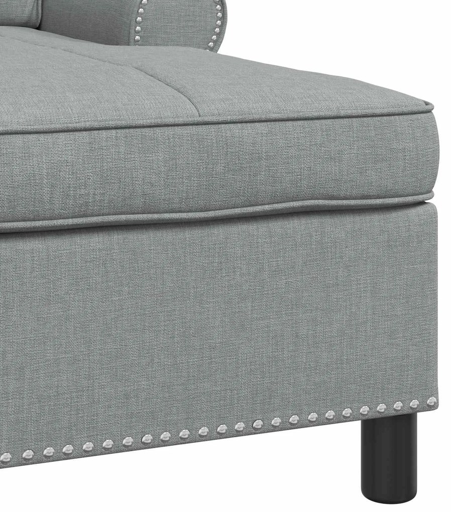 vidaXL Χαλάρωση με μαξιλάρι Ανοιχτό γκρι 91 x 157 x 91 εκ. ύφασμα