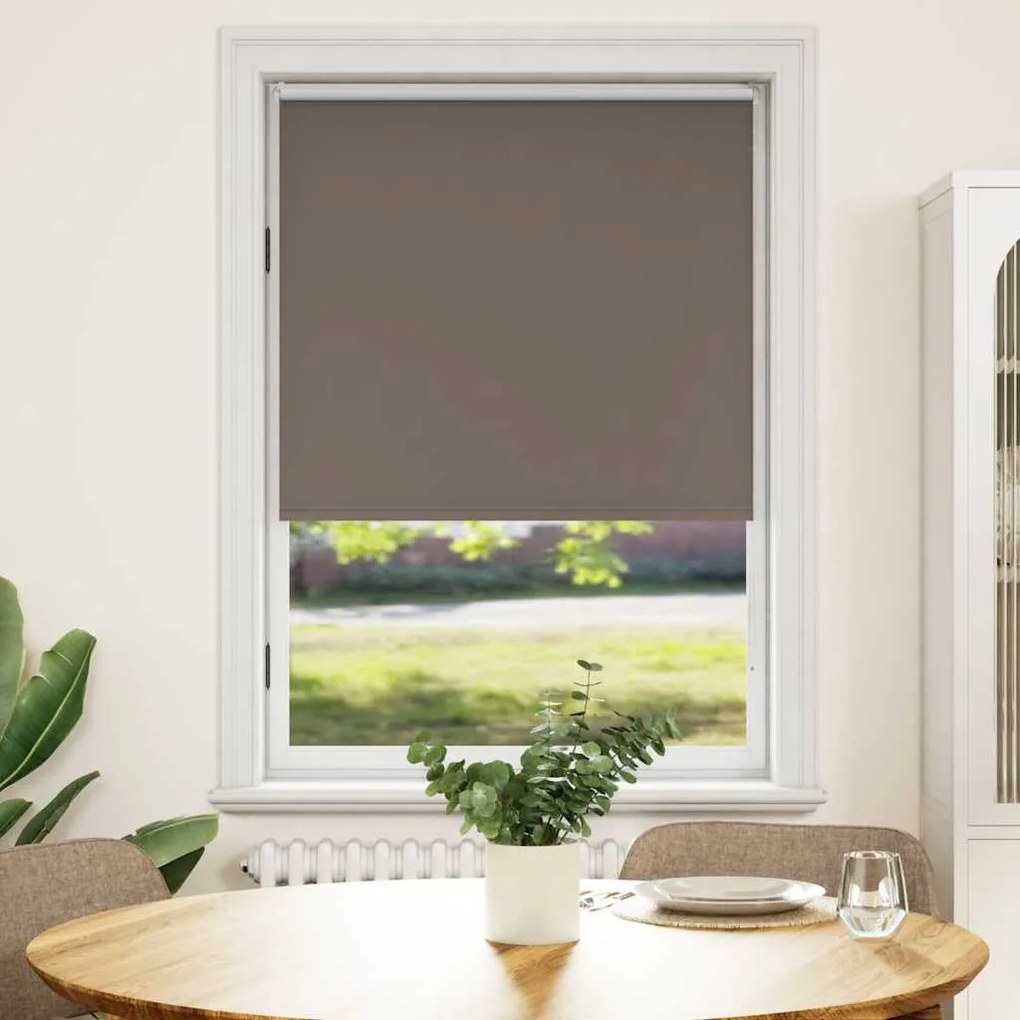 vidaXL Ρόλερ Σκίασης Blackout Καφέ 120 x 175 cm