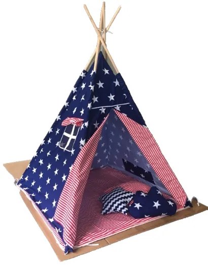 Παιδική σκηνή Baby Adventure Teepee Gray Star