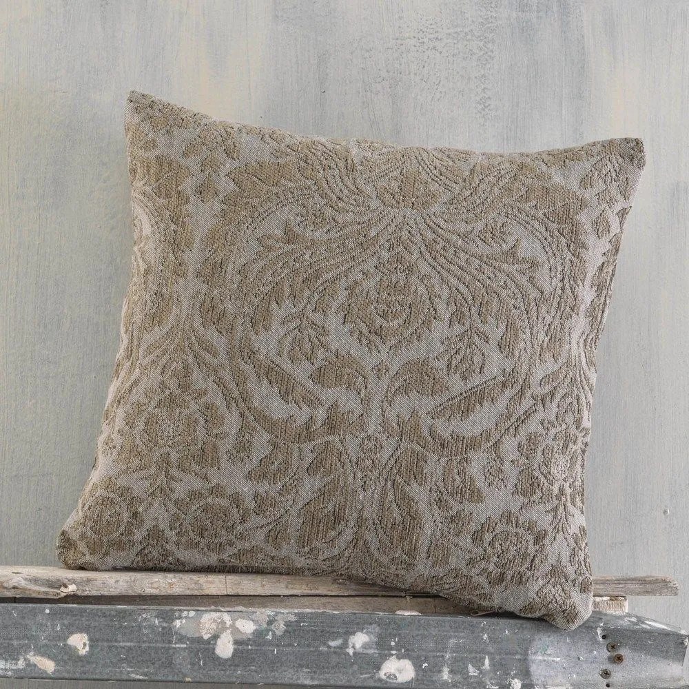 Μαξιλαροθήκη Διακοσμητική Vilano Brown Ρυθμός 40Χ40 Chenille,Cotton,Polyester