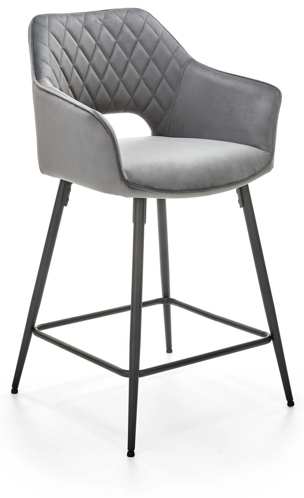 H107 bar stool, color: grey DIOMMI V-CH-H/107-POPIELATY