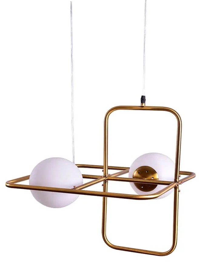 Φωτιστικό Οροφής SE 133-2PS Athen Brass Homelighting Metal, Glass