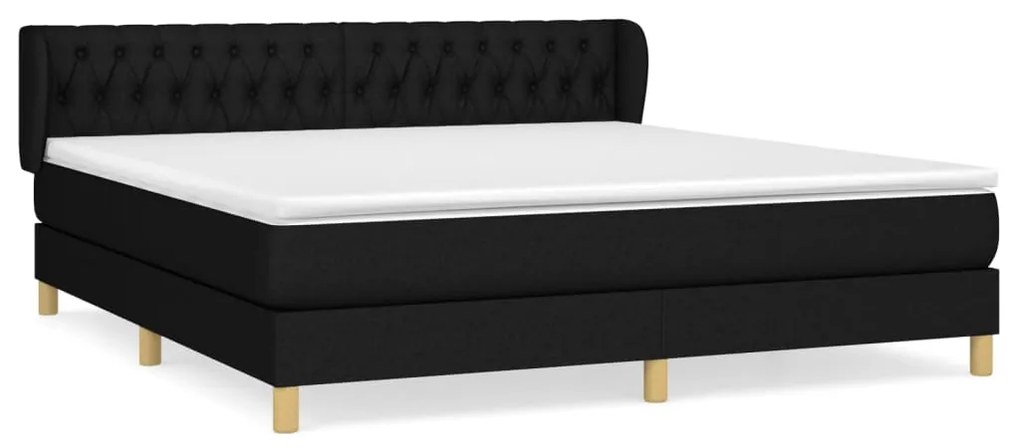 ΚΡΕΒΑΤΙ BOXSPRING ΜΕ ΣΤΡΩΜΑ ΜΑΥΡΟ 180X200 ΕΚ. ΥΦΑΣΜΑΤΙΝΟ 3127063