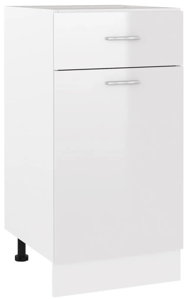 vidaXL Ντουλάπι με Συρτάρι Lyon Γυαλιστερό Λευκό 40x46x81,5εκ.