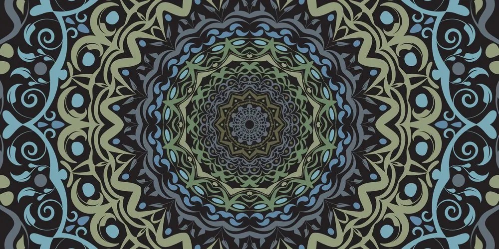Εικόνα αφηρημένη Mandala σε στυλ vintage - 100x50