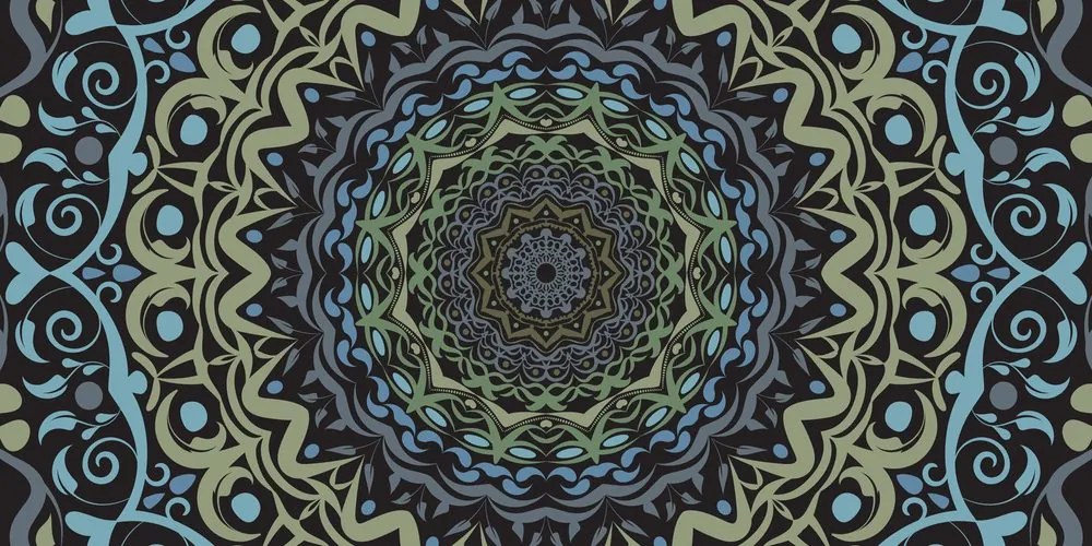 Εικόνα αφηρημένη Mandala σε στυλ vintage - 100x50