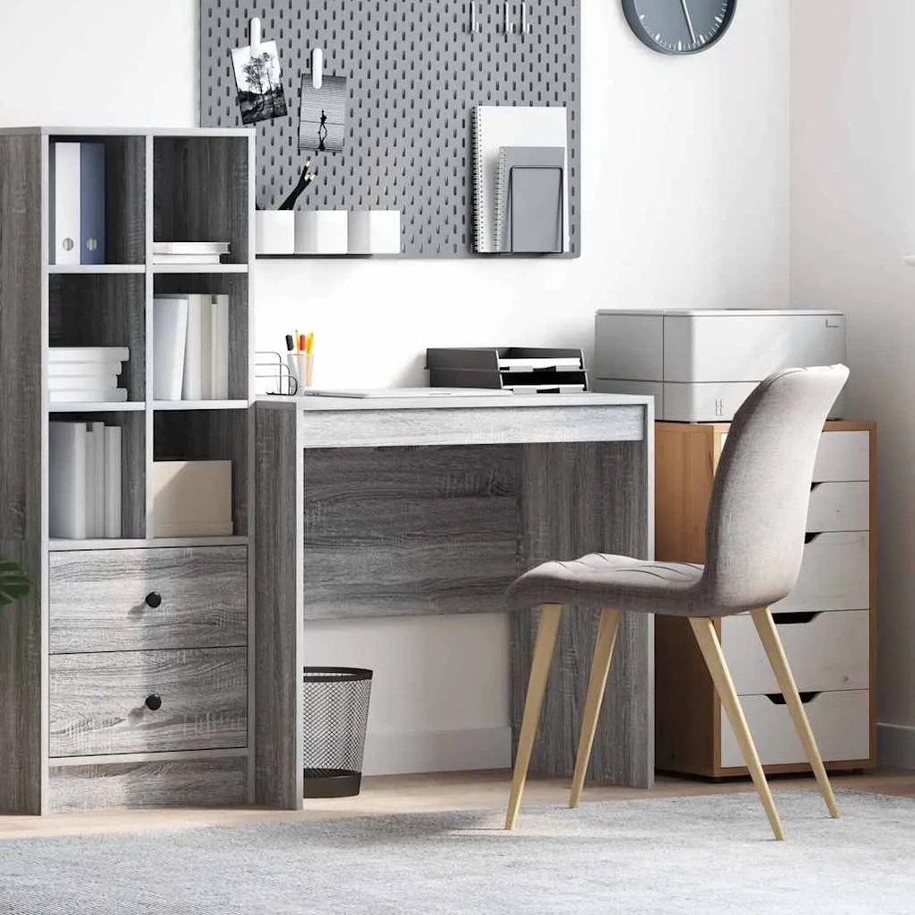 vidaXL Γραφείο Γκρι sonoma 80 x 50 x 76 εκ. Επεξεργασμένο ξύλο