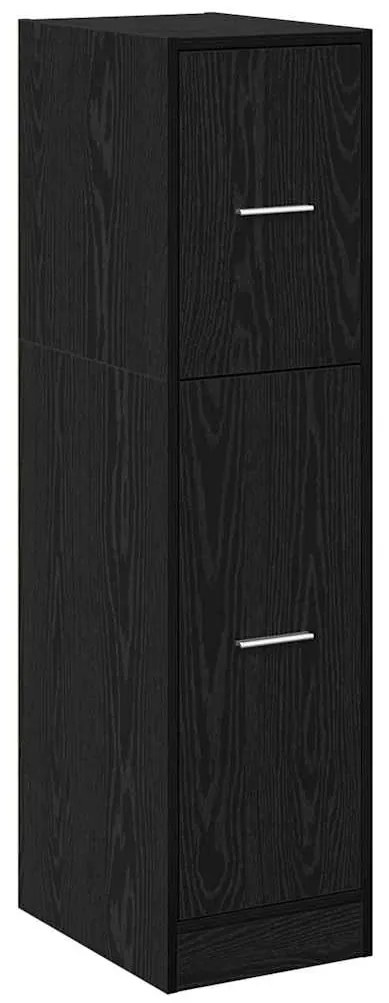 vidaXL Φαρμακοποιϊκή Ντουλάπα Μαύρη δρυς 30 x 41 x 118 εκ.