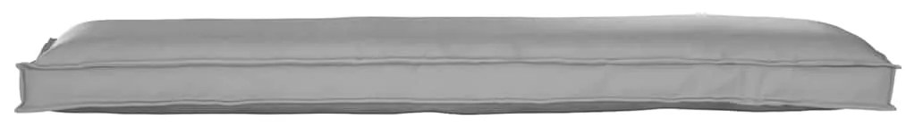 vidaXL Μαξιλάρια Παλέτας για Παγκάκι 2 τμχ Γκρι 150 x 40 x 8 cm από Oxford Ύφασμα