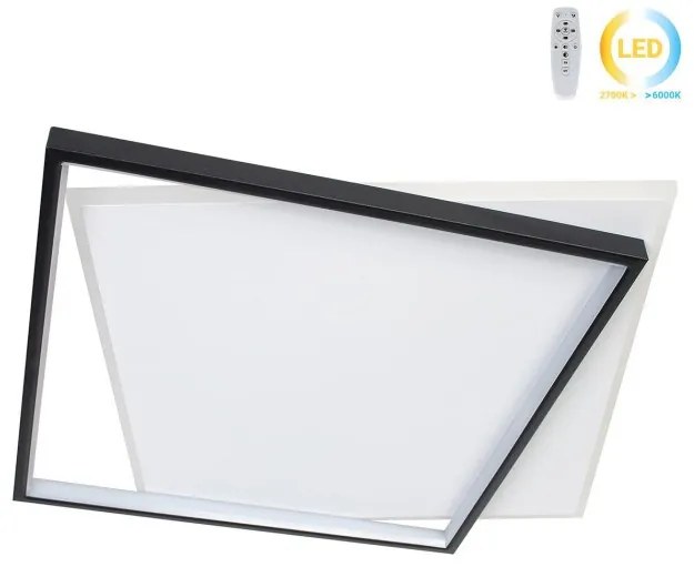 Φωτιστικό οροφής LED 68W 50Χ46Χ5 εκ. μαύρο με controller - GLOBOBOX 602173-602173-Μαύρο 602173