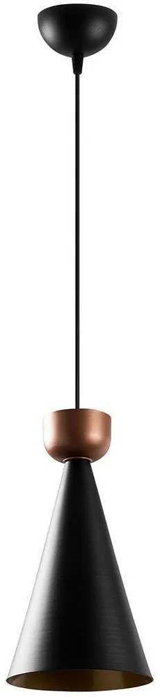 Φωτιστικό Οροφής Dodo 584TTM1132 19x19x131cm 1xE27 40W Black-Copper Opviq