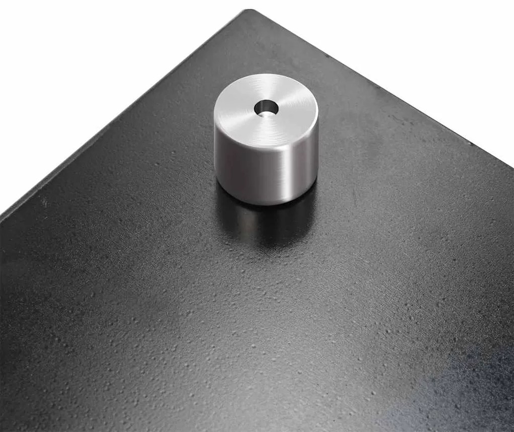 vidaXL Πλάτη Κουζίνας Μαύρη 100 x 50 εκ. από Ψημένο Γυαλί